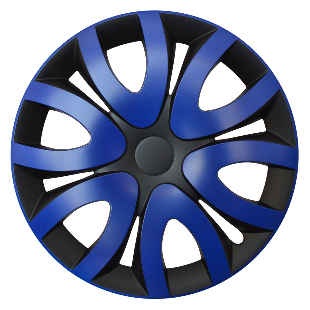 MIKA_blue-black.jpg Radkappen Mika blau schwarz 14 Zoll Radzierblenden – Bild 1
