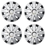 Radkappen Nefryt Chrome schwarz silber 15 Zoll – Bild 2