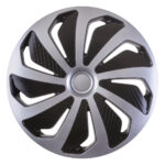 Radkappen Wind silber schwarz 14 Zoll Radzierblenden