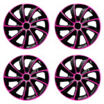 Radkappen Stig Extra pink schwarz 15 Zoll – Bild 2
