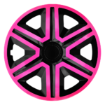 Radkappen Action pink schwarz Radzierblenden