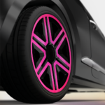 Radkappen Action pink schwarz 15 Zoll Radzierblenden – Bild 4