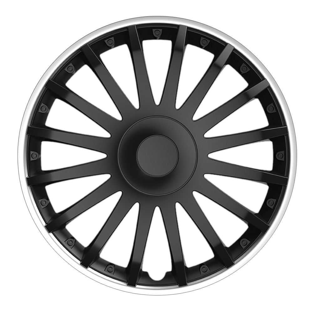 RADKAPPEN - CRYSTAL SO - SCHWARZ/SILBER