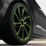 Radkappen Stig Extra grün schwarz 15 Zoll – Bild 3