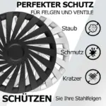 Radkappen Empire Black 14 Zoll – Bild 2