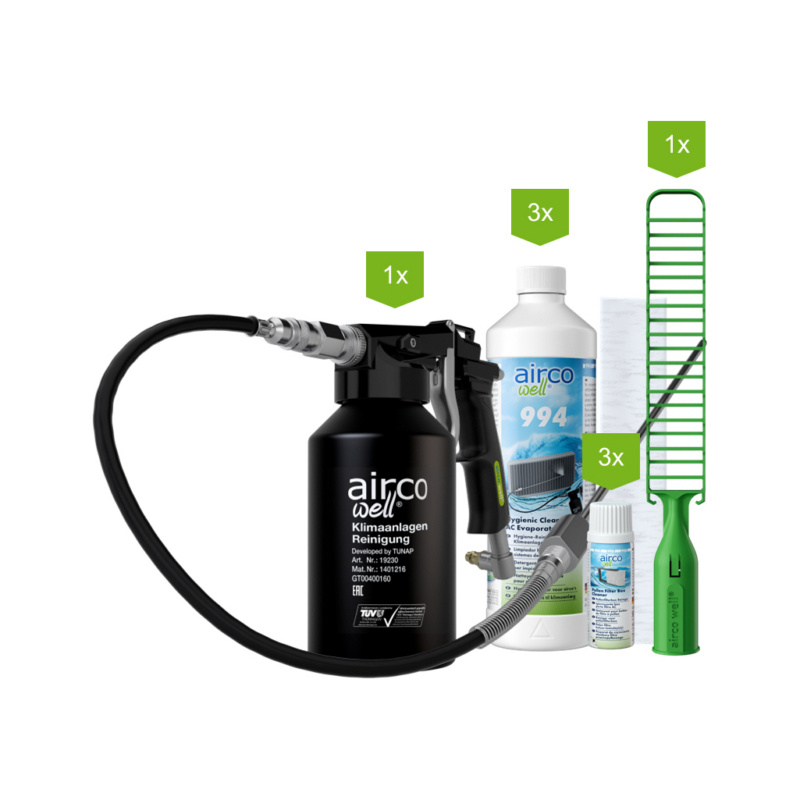 994smal Tunap 994SMALL Starter-Set airco well® S Klimaanlagenreinigung – Bild 1